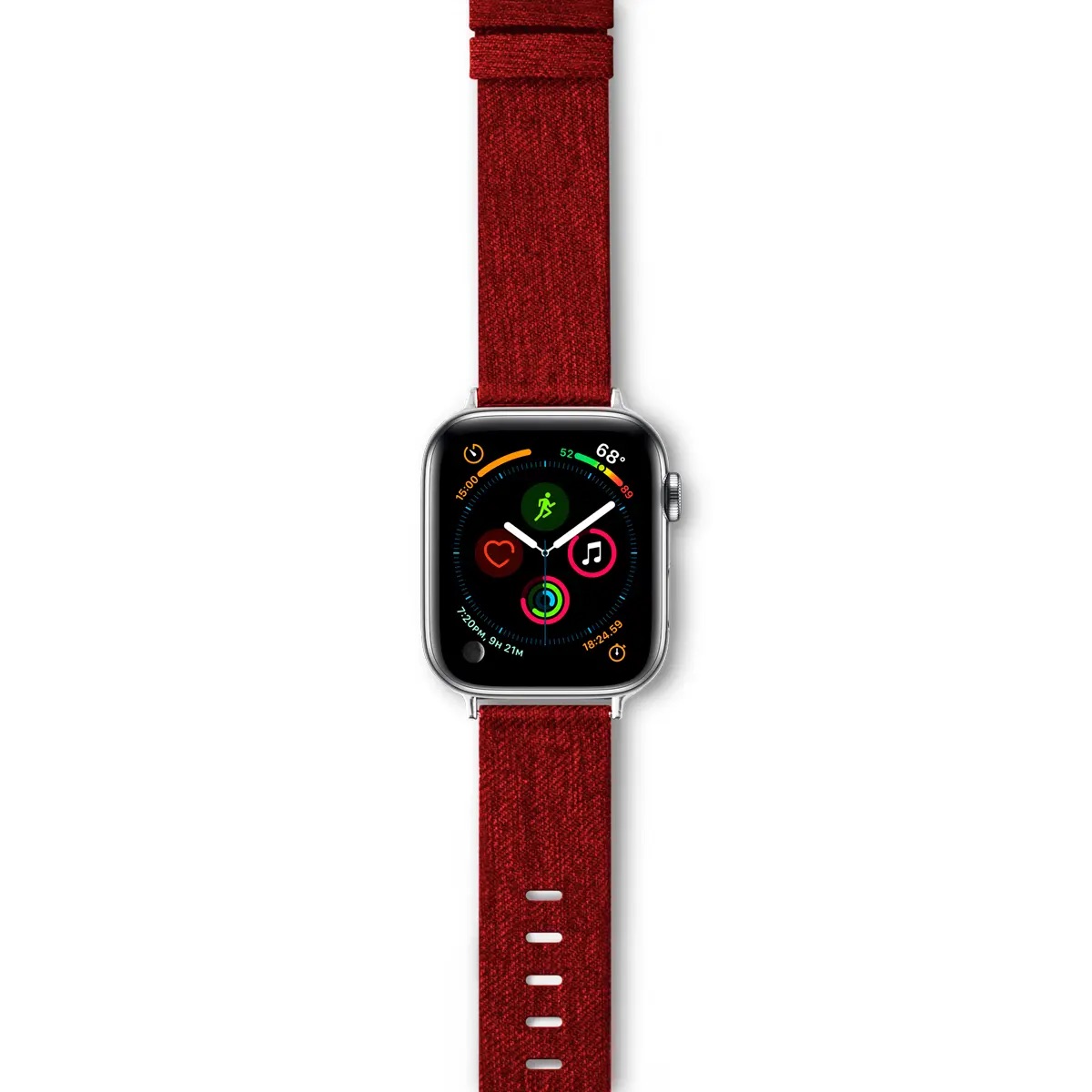 Epico Canvas Band Apple Watch 38/40 mm – raudona