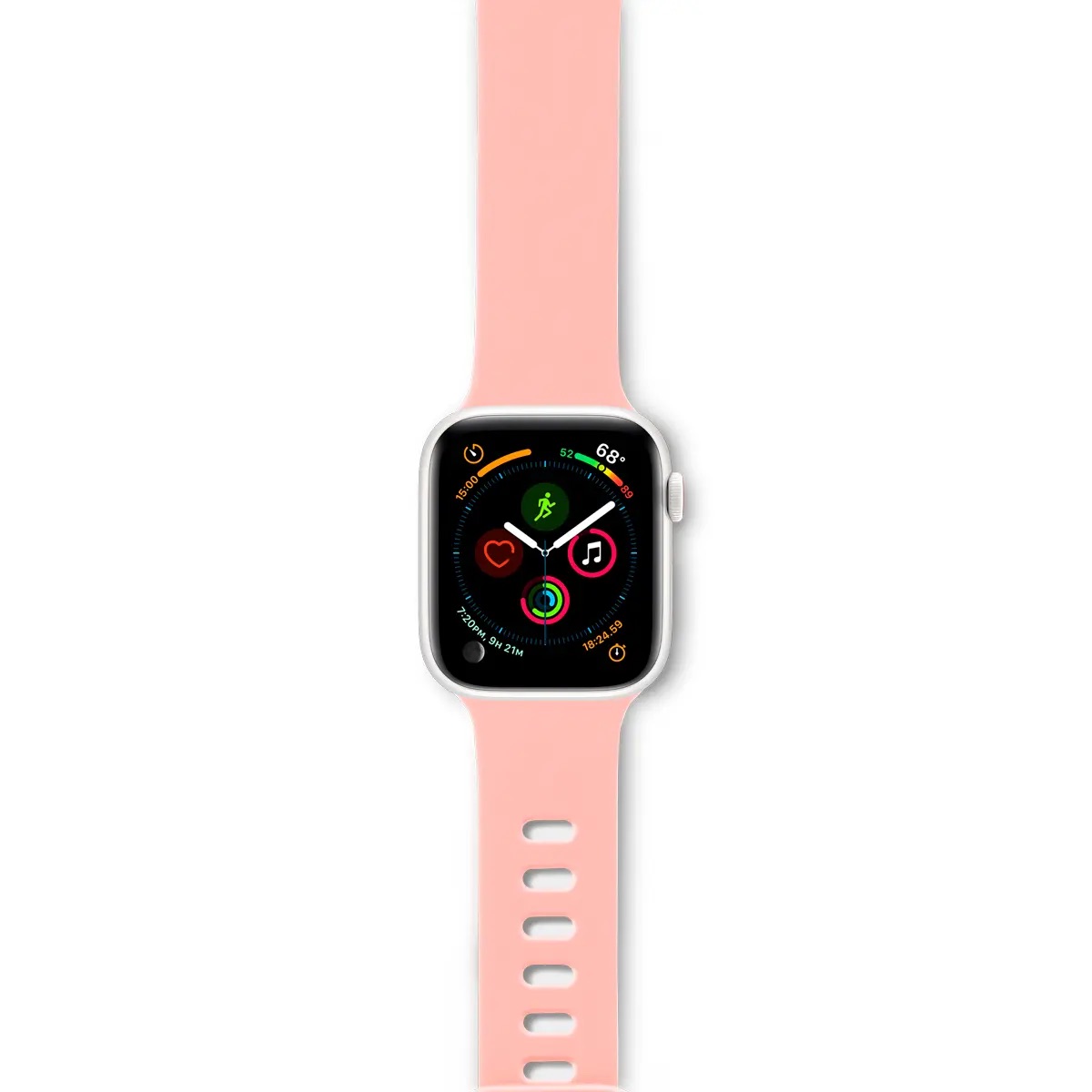 Epico silikona siksniņa Apple Watch 42/44 mm - rozā