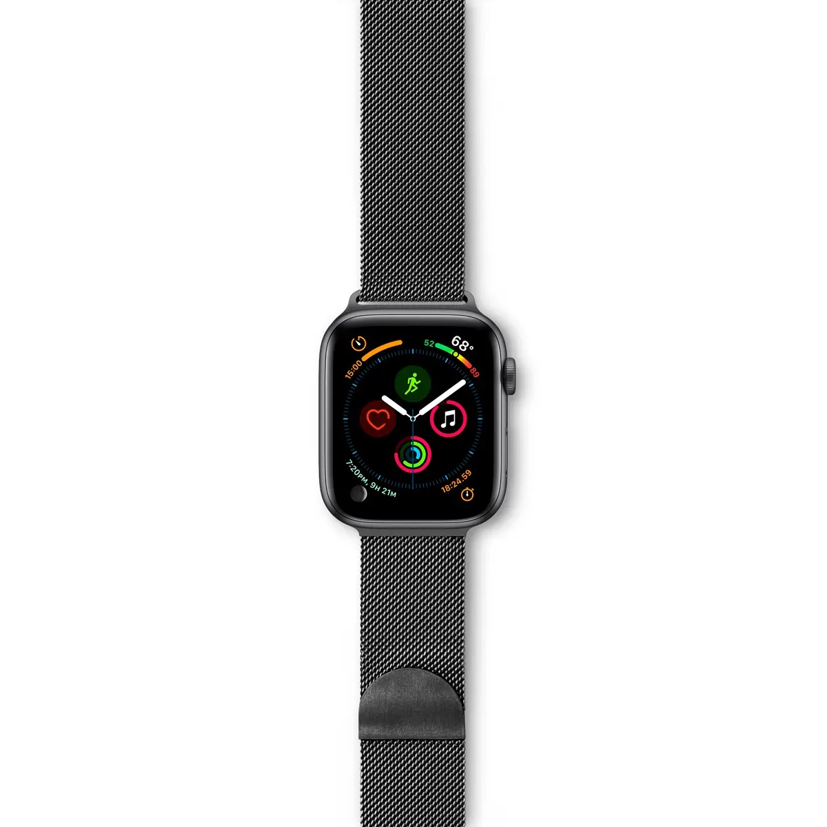 Epico Milanese apyrankė, skirta Apple Watch 42/44 mm - juoda