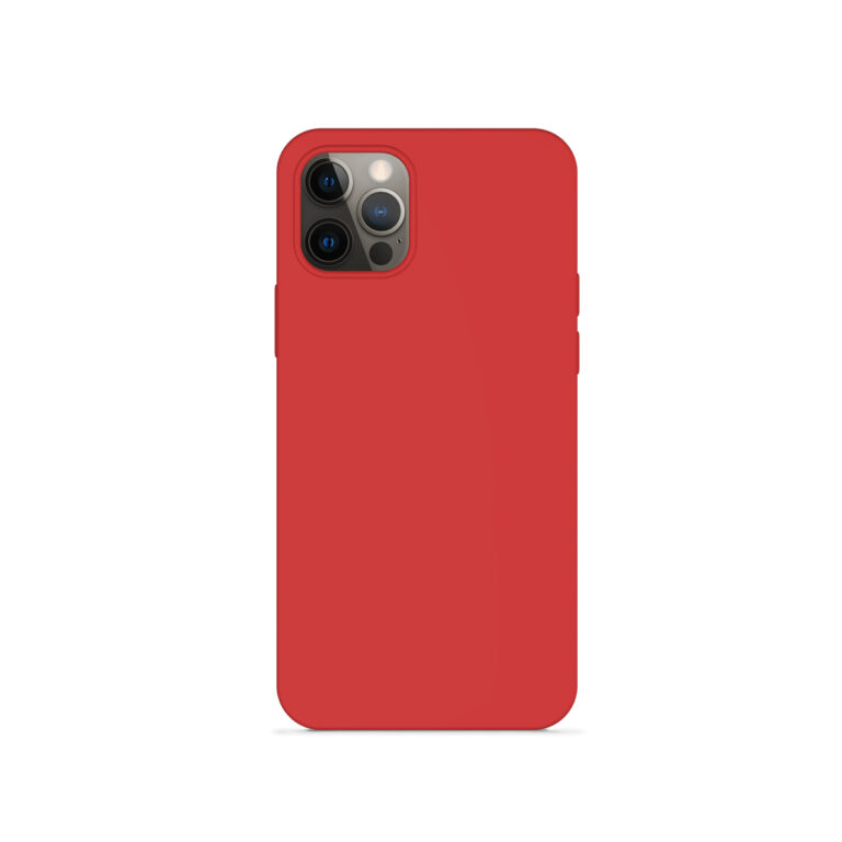 Epico Silicone Case for iPhone 12 / 12 Pro - red