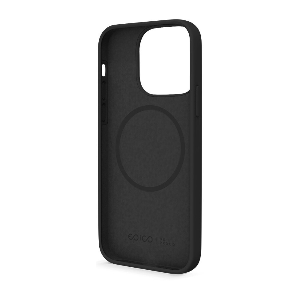 EPICO Silicone Magnetic - Magsafe´iga ühilduv ümbris iPhone 13 mini jaoks - must