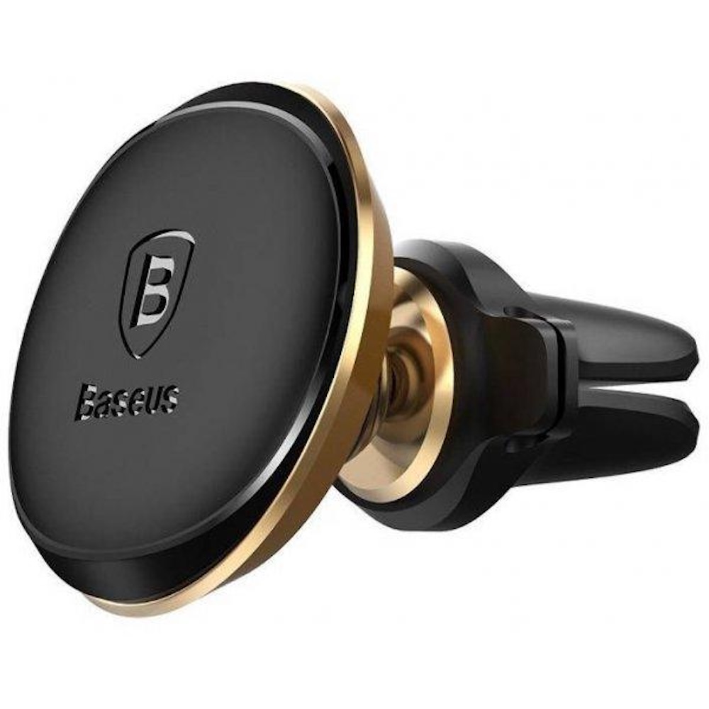 Baseus Magnetic Car Mount iPhone holder - black/gold