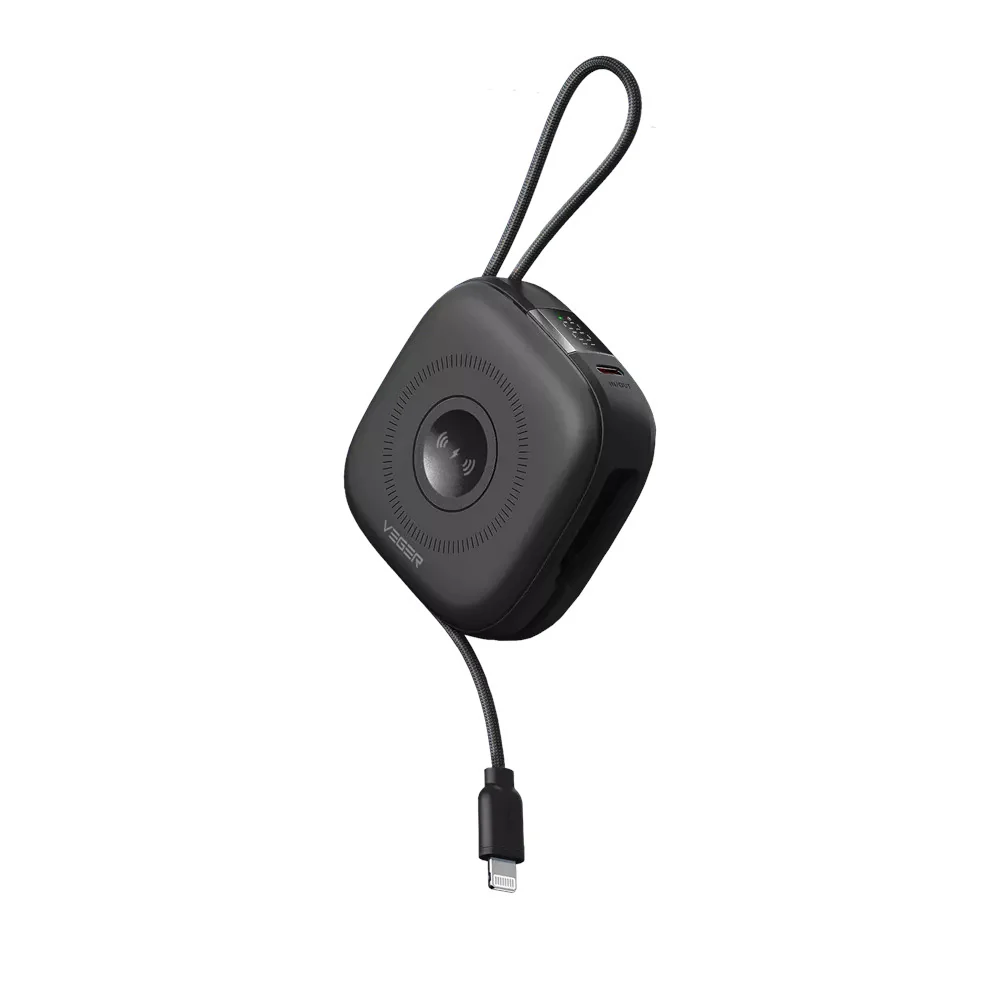 Veger 10000mAh PD20W 3-in-1 Magsafe Fast Charging Power Bank - Black