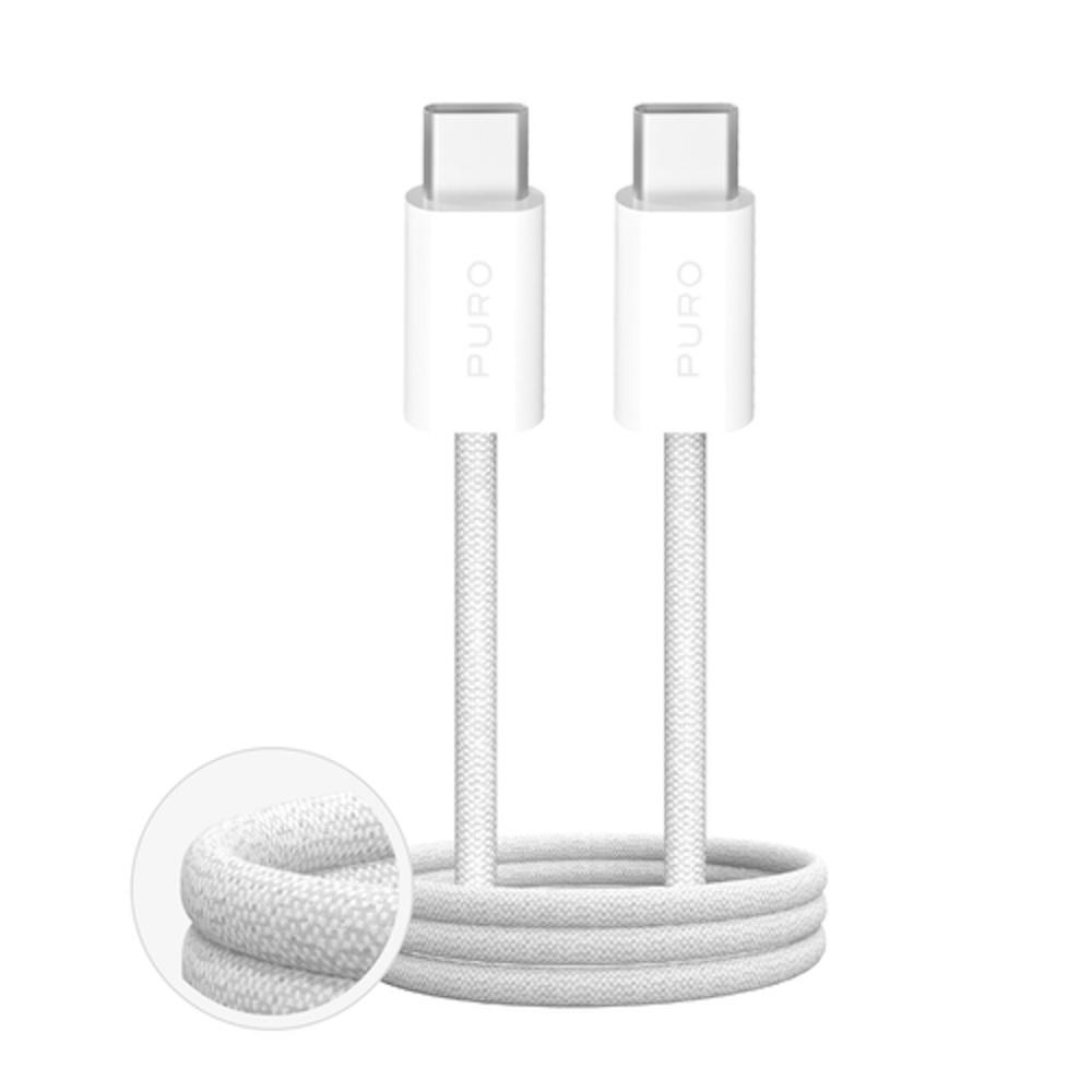 Puro Cable USB-C to USB-C 100W 2m - White