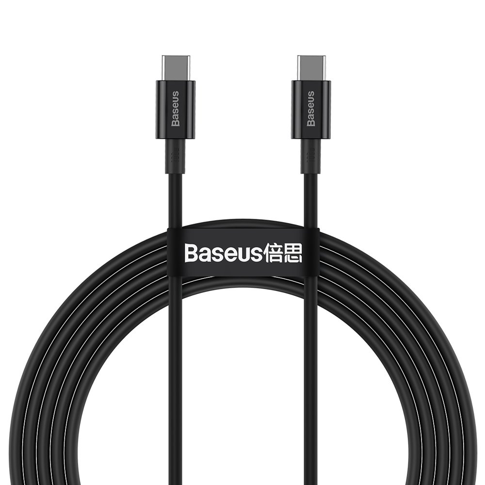 Baseus Superior USB-C - USB-C kabelis 100W 2m melns