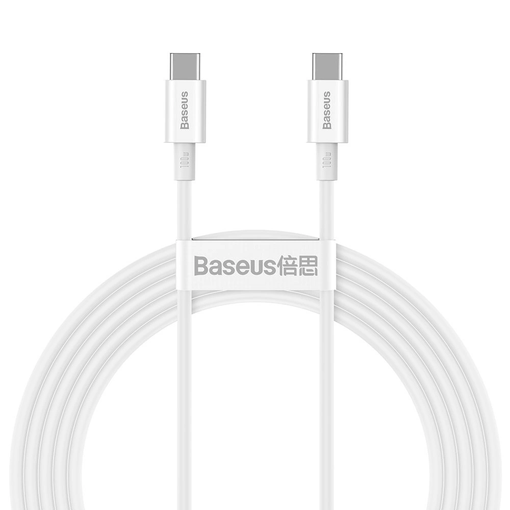 Baseus Cable USB-C to USB-C 100W 2m - White