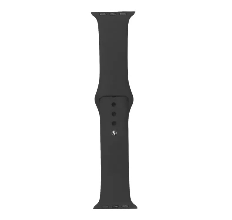 eSTUFF Silicone Strap for Apple Watch 44/45mm - Black