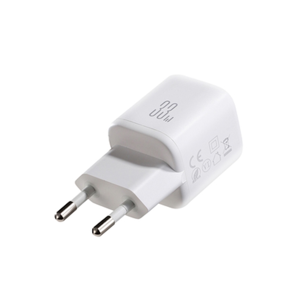 Joyroom Bundle USB+USB-C PD 33W wall charger + 60W USB-C to USB-C cable - white