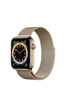 Apple Watch Series 6 44mm GPS + Cellular, Stainless Steel Gold (kasutatud, seisukord A)